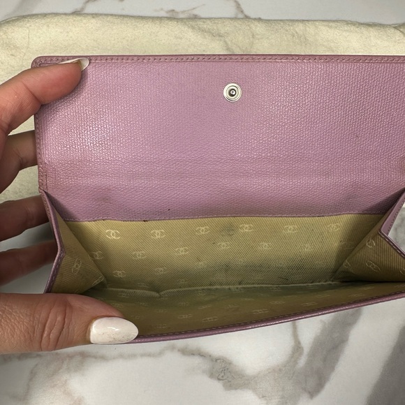 Chanel lilac long wallet - Picture 4 of 9